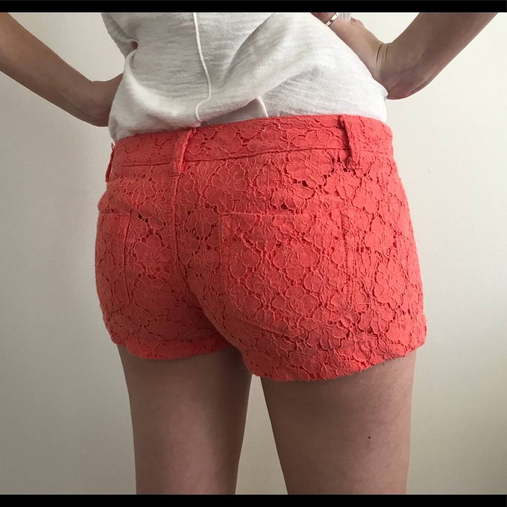 Pink Lace Shorts